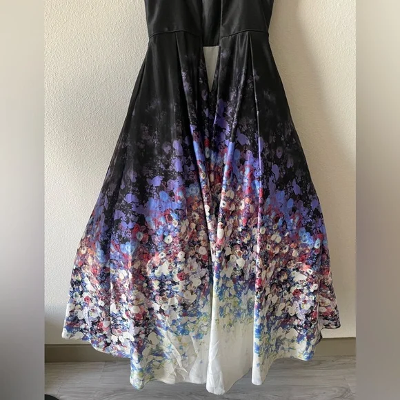 Adam Black Satin Dress - Picture 5 of 11